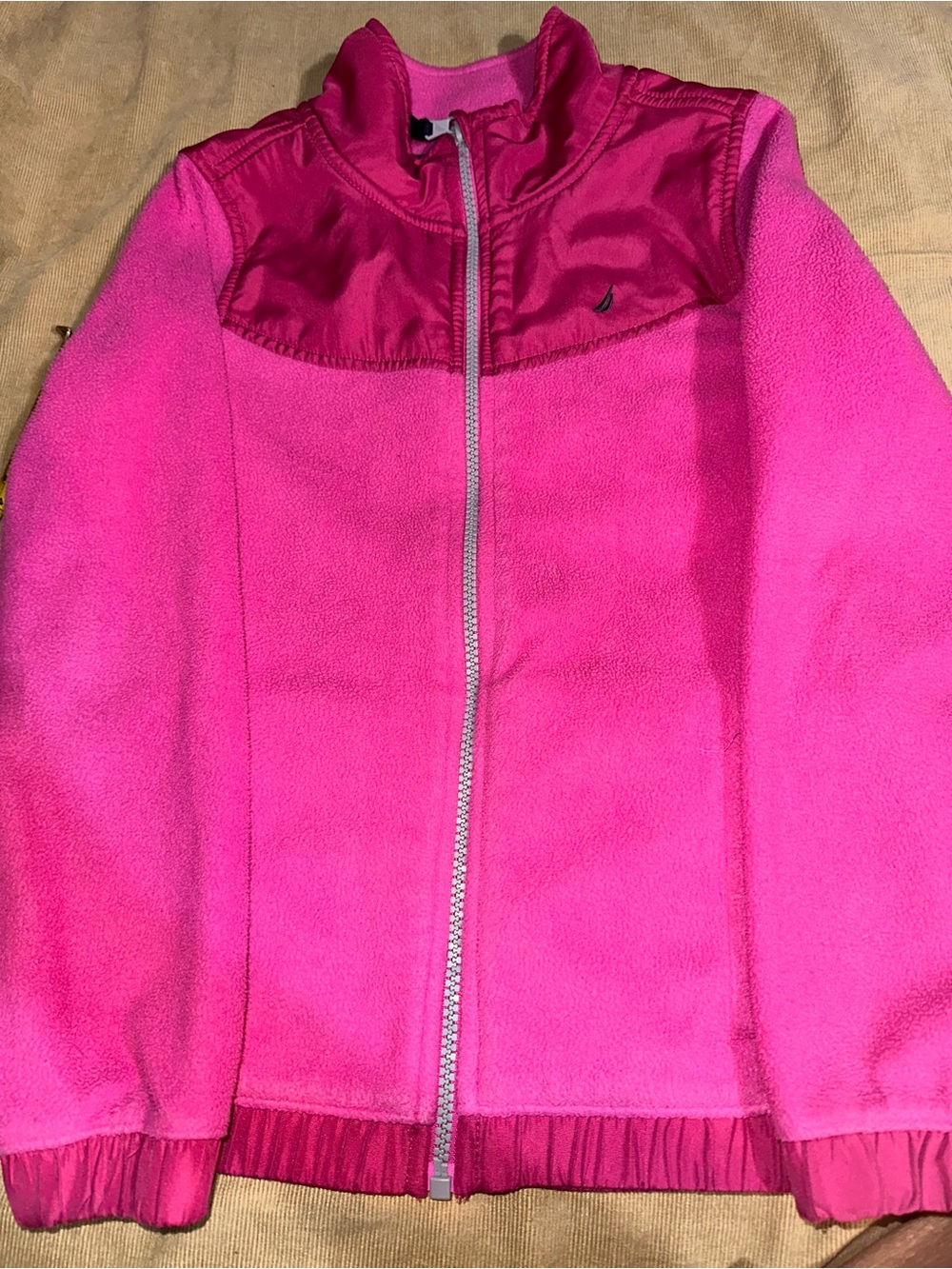 Kid's Nautica Polar Fleece Zip-Up Jacket Size M (8-10).